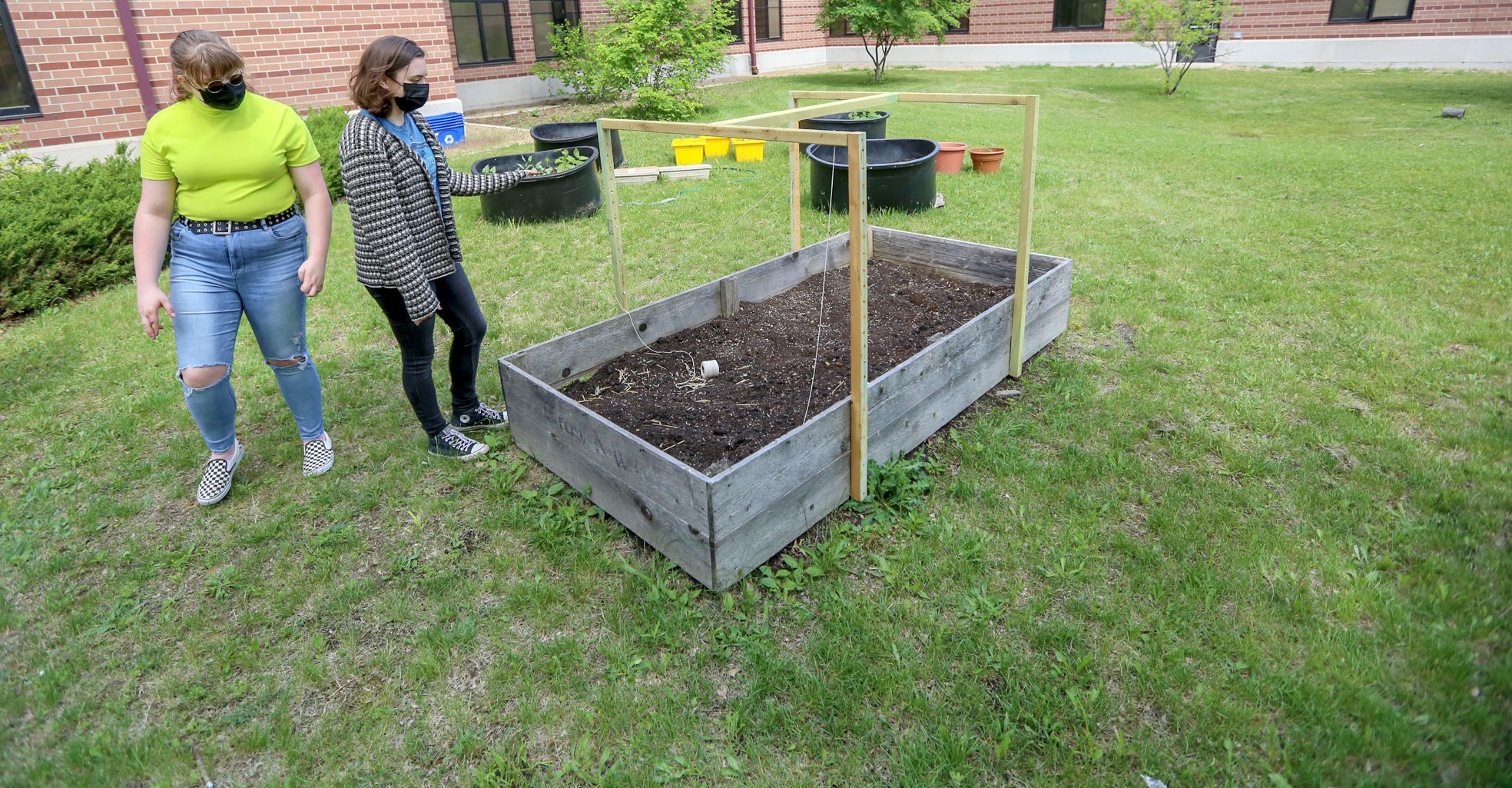 Chesterton High School students create a community garden